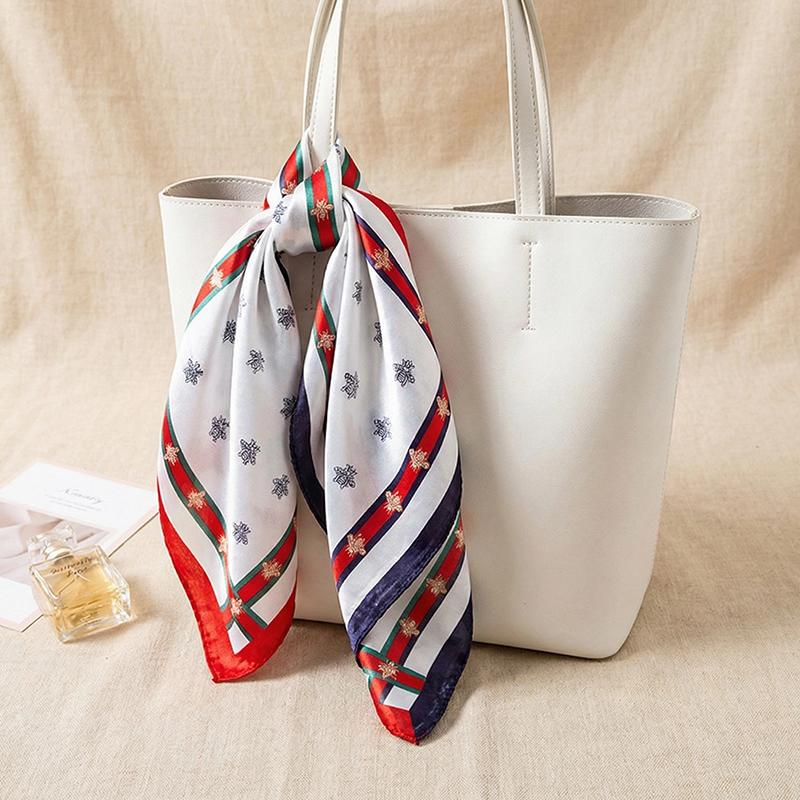 1Pc Square Flight Attendants 50x50CM Elegant Women's Scarfs Fashionable Hijab Bandana Polyester