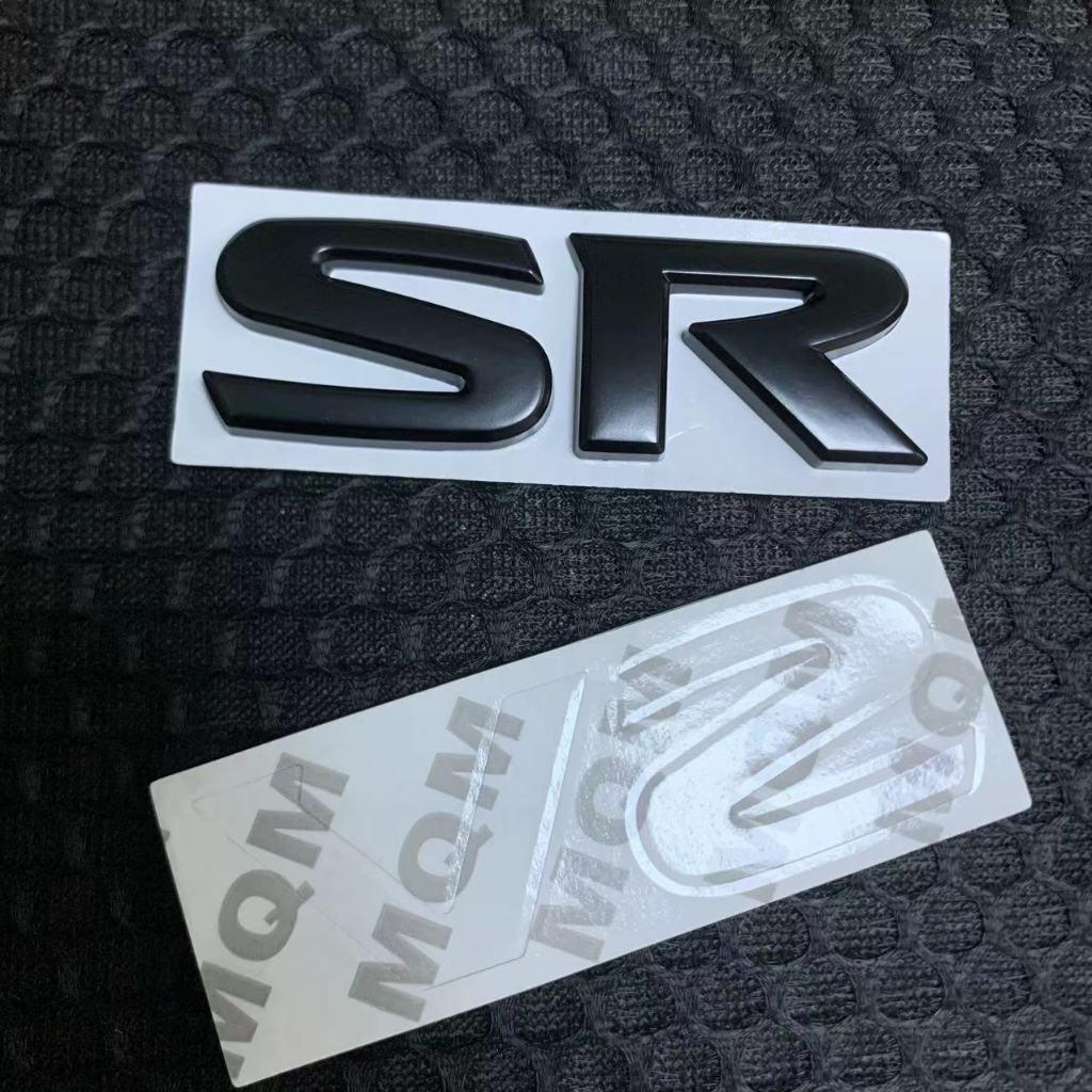 1 X 3D Metal SV SR Letter Logo Car Auto Rear Trunk Fender Emblem Sticker Badge Decal Replacement For NISSAN Car Sticker Emblem