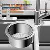 Stainless Steel Swan Drain Basket: Kitchen Sink Hanging Rack with Wet/Dry Separation & Garbage Filter Hooks