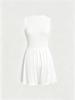 European & American Style Deep V-Neck Sleeveless Jumpsuit, Women's Summer Waist-Cinching Wide-Leg Shorts