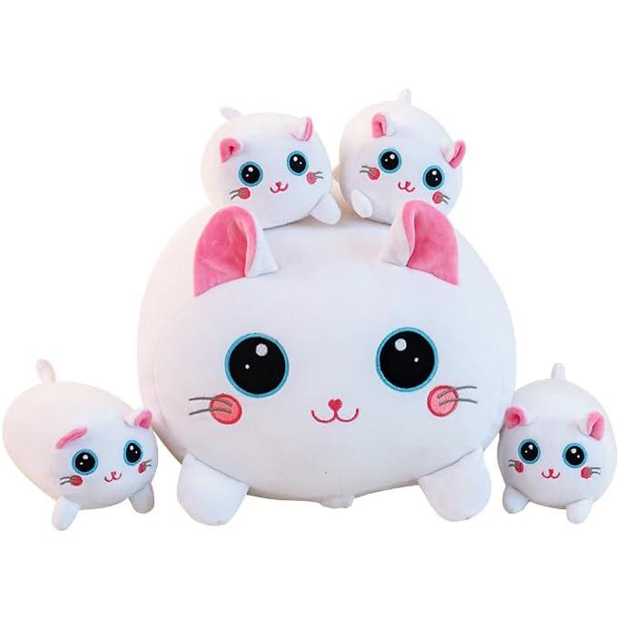

Hugging Pillow, Plush Toy, Large Cat, Animal, Cute - Mama s Cat and 4 Kittens on Stomach - Cat, Cat, Cute Dakimakura, Hugging Pillow, Animal, Cat
