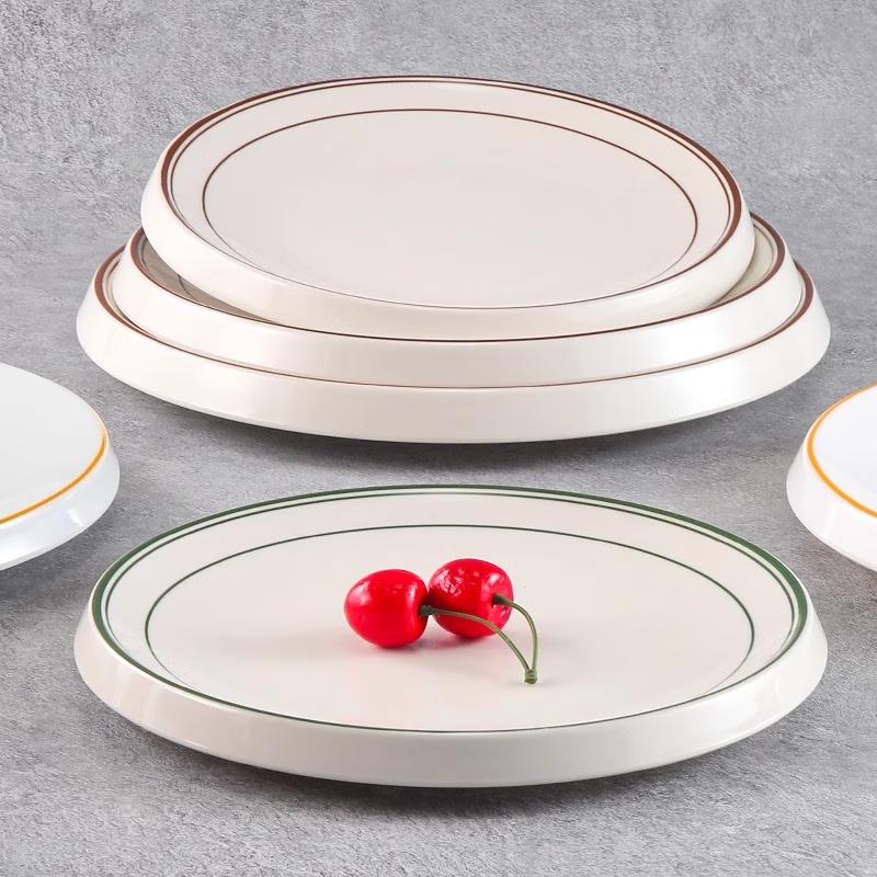 Durable Melamine Round Serving Plate