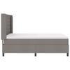 LED Boxspring Bed with Headboard Taupe 160 X 200 Cm Fabric