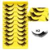 10 Pairs Eye Eyelashes 5D Fluffy Soft Natural Look False Eyelashes Thick Faux Mink Lashes Cat Eye Lashes Eyelashes Extensions