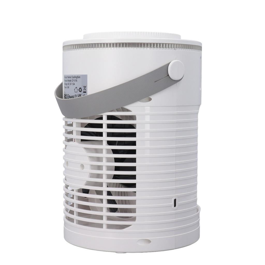 Portable Air Conditioner Cooling Fan with 7 Colors LED 3 Speeds 3 Levels Misting Timing Cooler for