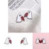 Creative Cartoon Heart Shaped Ghost Design Metal Brooch Pin For Halloween 2023 Collection