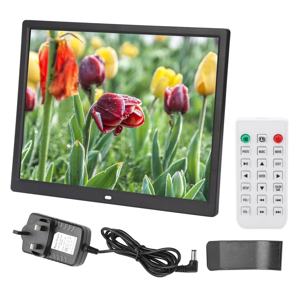 1024x768 Digital Frame 15in HD Digital Photo Frame 1024x768 Resolution Support MP3/MP4/Image Playback 100V‑240V