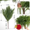 American Single Norfolk Let Go Roll Soft Rubber Pine Branch Cuttings Christmas Party Home Decoration