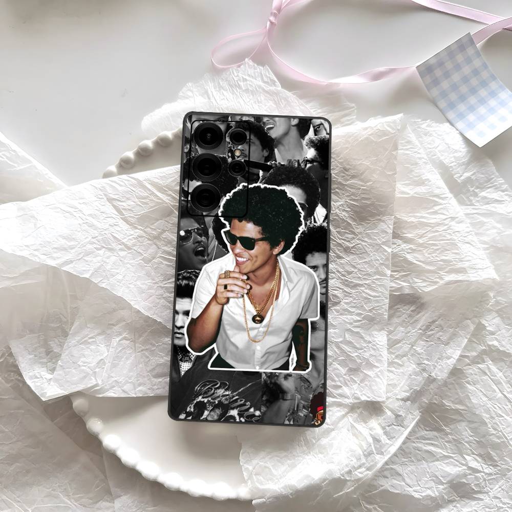 

B-Bruno M-Mars Singer Phone Case For Samsung S 24 Fe 25 Ultra Plus 20 Lite 21 30 22 23 24 22 Ultra 5G Fundas Samsung S25ULTRA