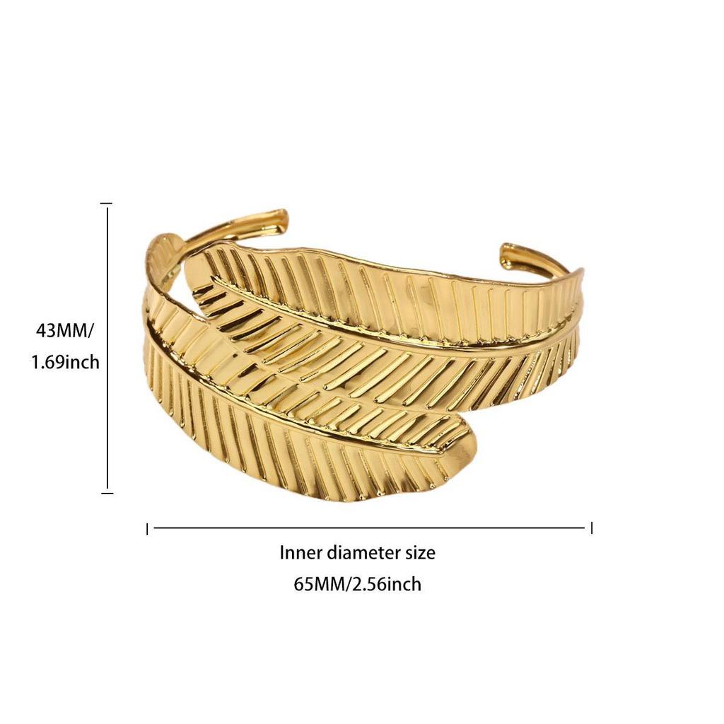 Retro exaggerated sunflower wide version open bracelet personality simple temperament punk jewelry