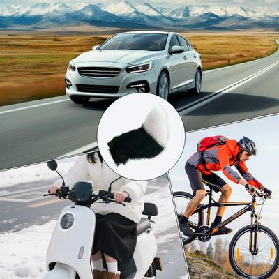 Furry Remote Control Tails Moving Shake Tail Plush Ornament Adjustable Swing Scooter Tail Motorcycle Decorate Accessories