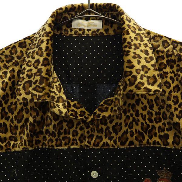 Young Machines Leopard Pattern x Dot Pattern Long sleeve shirt 3 Men's Used