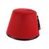 Gorra Fez Redonda de Fieltro Transpirable con Borlas Turcas Gorra Tarboosh Sombrero Fez Accesorios para Disfraz