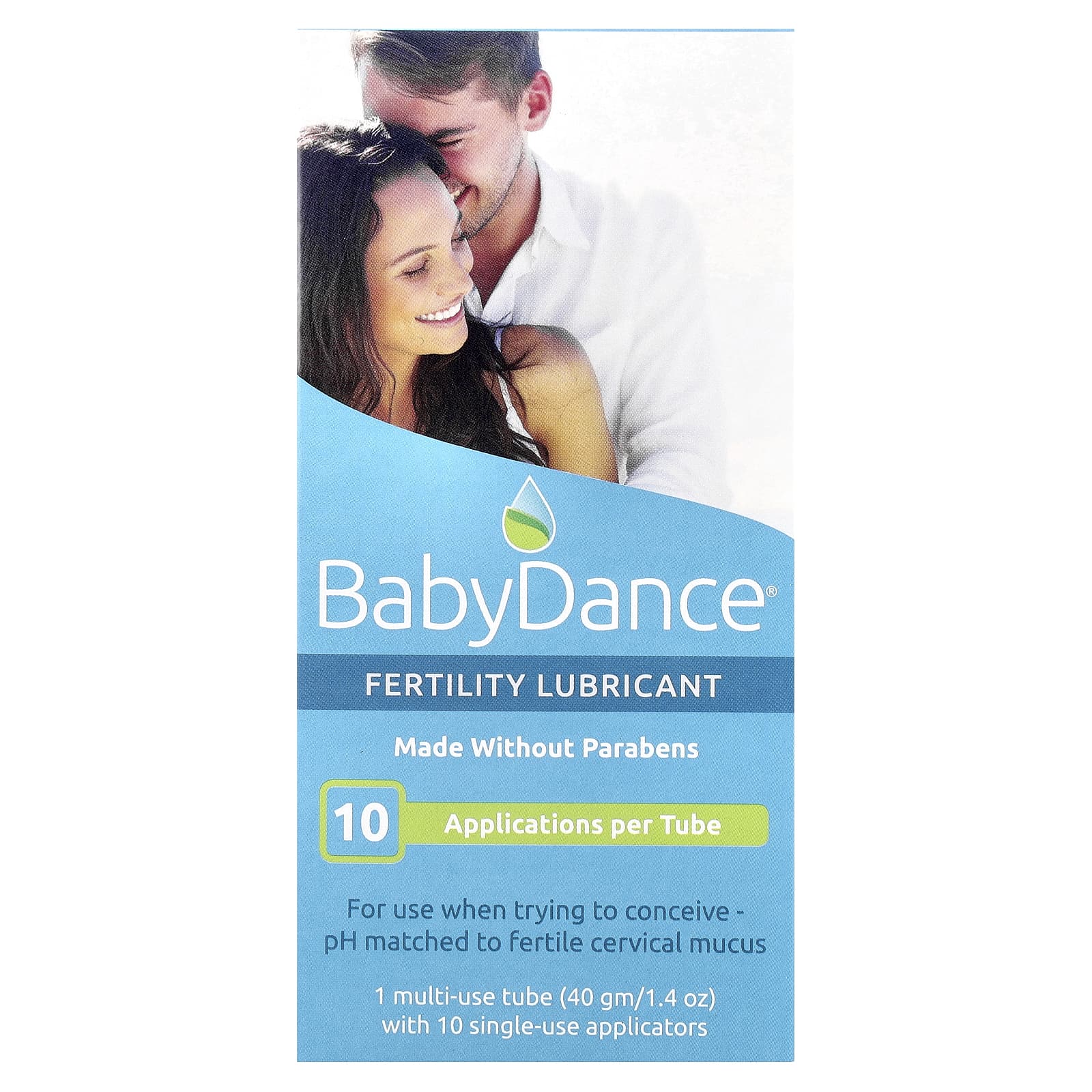 Baby Dance, Смазка для беременности, 1 многоцелевой тюбик и 10 одноразовых аппликаторов