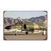 F Avion de chasse Phantom Panneau Métallique Décor Mural de Garage Plaque Personnalisée Panneau en Étain Affiche