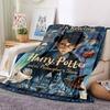 1pc Harry Potter Flannel Throw Blanket - HD Printed Lightweight Soft Warm All-Season Blanket for Sofa, Bed, Travel, Camping 023