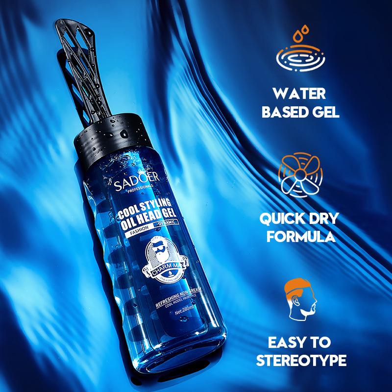 Men's Styling Oil Head Gel SADOER Natural Fluffy Fragrant Hair Wax