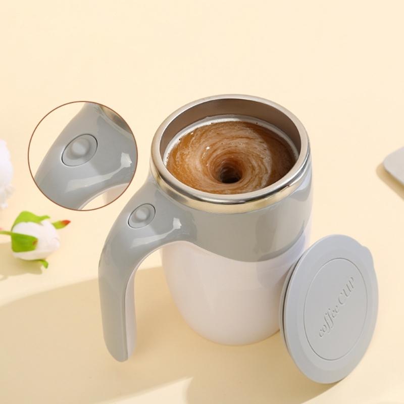 Automatic Stirring Coffee Mug Stainless Steel Electric Mixing Cup Rechargeable Rotating Magnetic Beverage Mixer