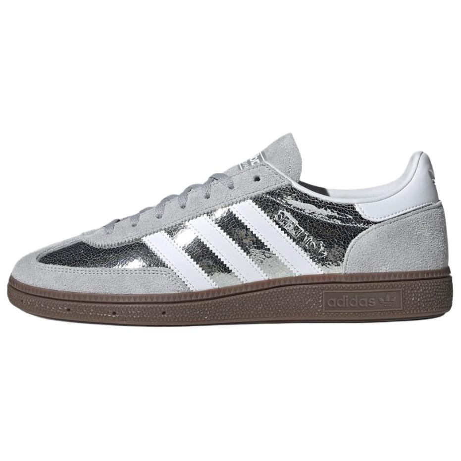 

Adidas Гандбольные кроссовки Spezial Серебристо-белые с эффектом кракелюра Унисекс JR6511 36⅔