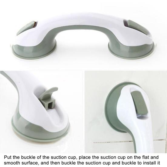 Strong Suction Cup Handle Reusable Convenient Easy Installation Support Shower Handle for Bathing Washing