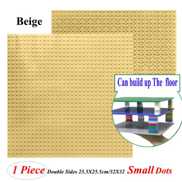 Hot 32*32 Dots Double-Sided Baseplates Small Bricks Diy Building Blocks Base Plate Ww2 Compatible Legoes Parts City Figure