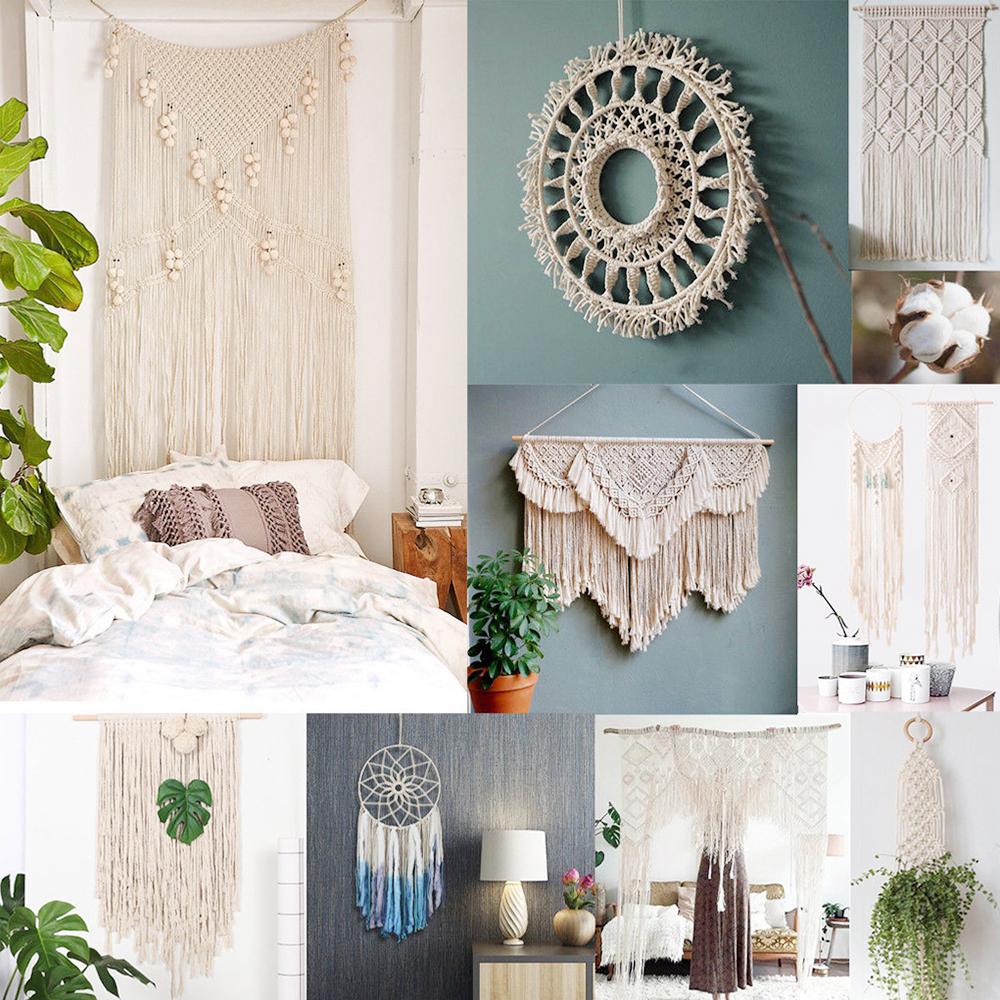 100M Cotton Thread 1mm DIY Handicraft Knitting Tassel Tapestry Macrame Rope  Multi-purpose Kitchen Cooking Food Binding Rope