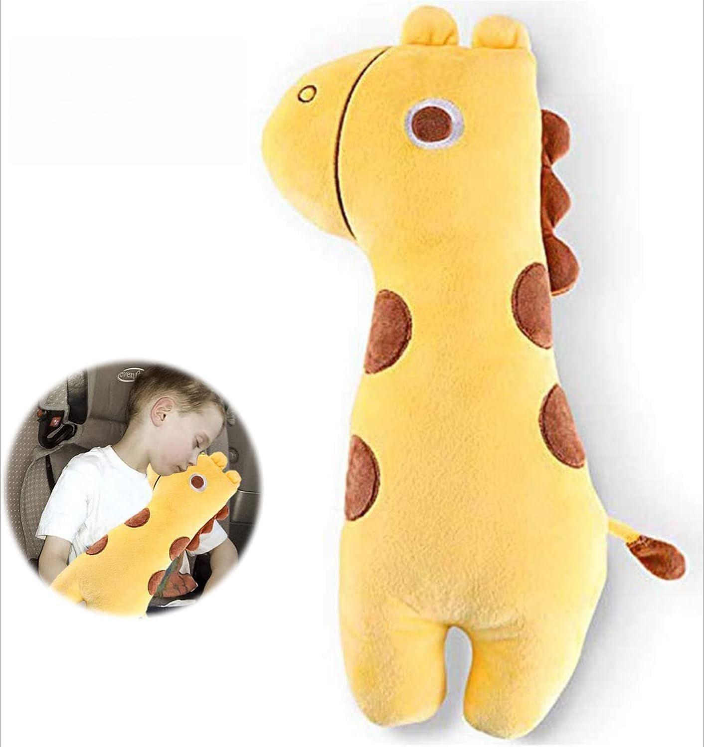 

Cute Alpaca,giraffe,Unicorn,Dinosaur Car Travel Pillow,Car Seat Belt Pillow,Vehicle Shoulder Pads,Ergonomic Design,For Adult and Kids Left світло-жовтого кольору