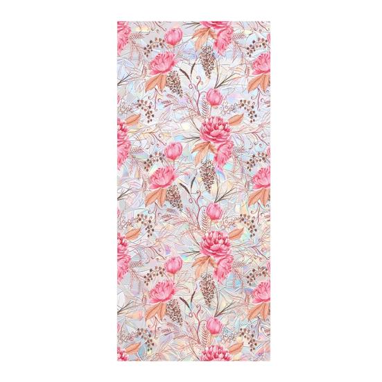 Stained Glass Window Film Colorful Rainbow Decorative Window Sticker Privacy Glass Sliding Door Clings Sun Blocking Static Decals for Bathroom Bedroom