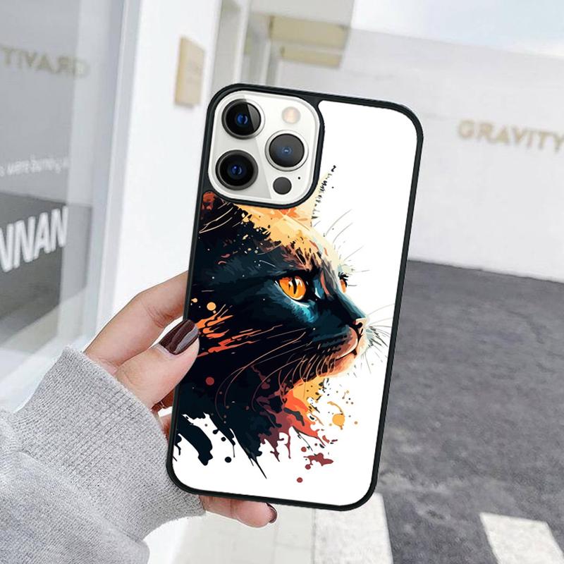 Creative Cute Pet Cat Animal Phone Case For iPhone 17 Air 15 16 Cover  11 13 14 Pro Max 12 Plus Max Fundas