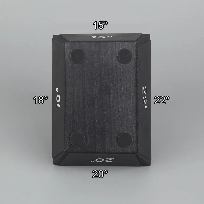 Professional Roller Knife Sharpener Black Wooden Roller Knife Sharpener Magnetic Quad 15/18/20/22° Kitchen Sharpening Tool Set