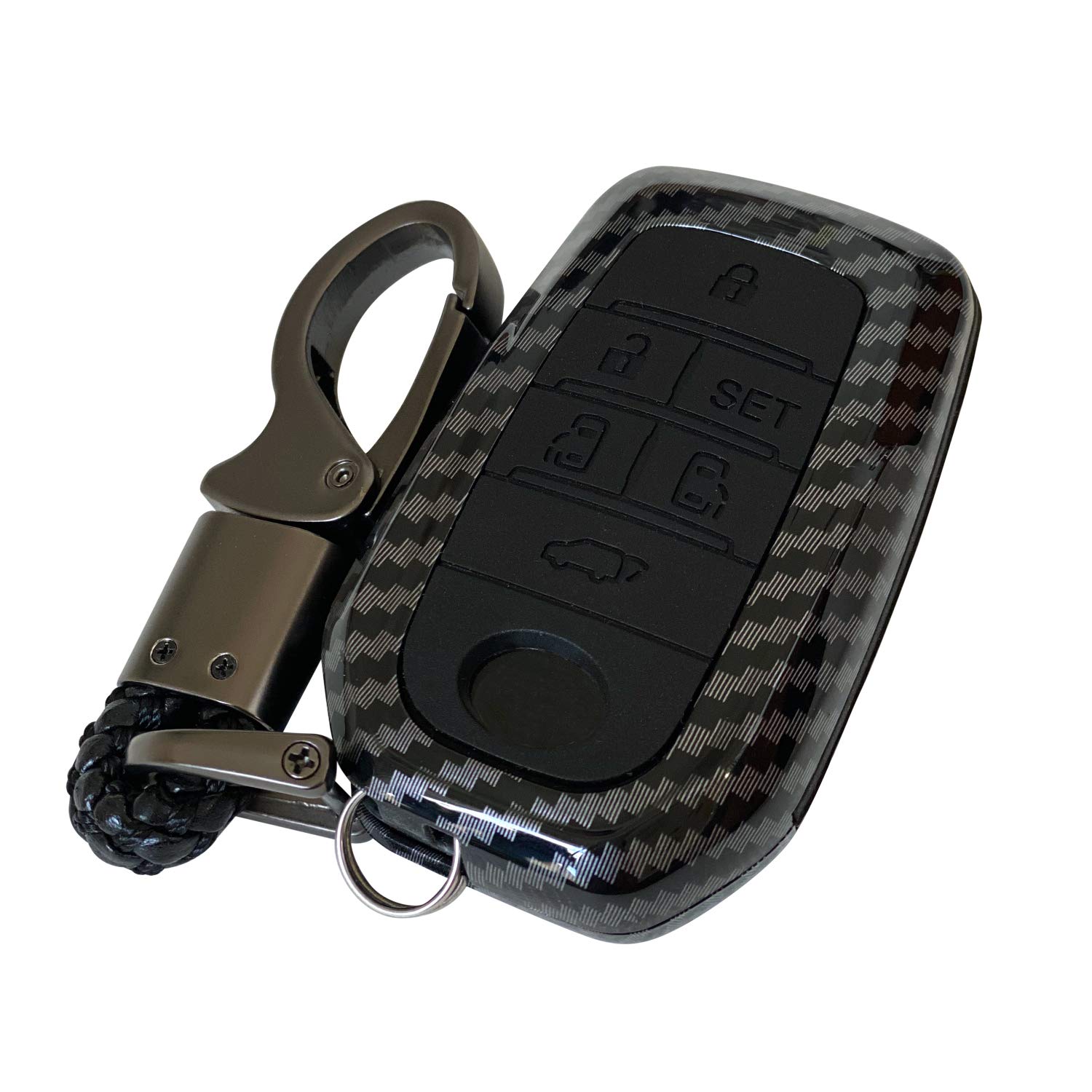 

Rurumi Чехол для смарт-ключа 30-й серии Alphard Vellfire, Эксклюзивный чехол-накладка для ключа для автомобилей Toyota 30 Alphard Vellfire (Углеродный тон)