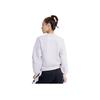 Li Ning Training Series Fitness Series Solid Color Logo Embroidered Round Neck Long Sleeve Sweatshirt Women Sweatshirt Beige AWDR922-6