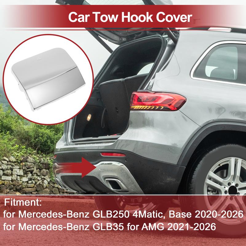 X Autohaux Car Tow Hook Cover Cap for Mercedes-Benz GLB250 No.2478857301 Silver Tone