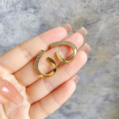 1 para kolczyków sztyftów Delikatne Ubieranie Lekkie Stylowe Błyszczące Cyrkonie Geometryczne Kolczyki Sztyfty Dodatki Mody