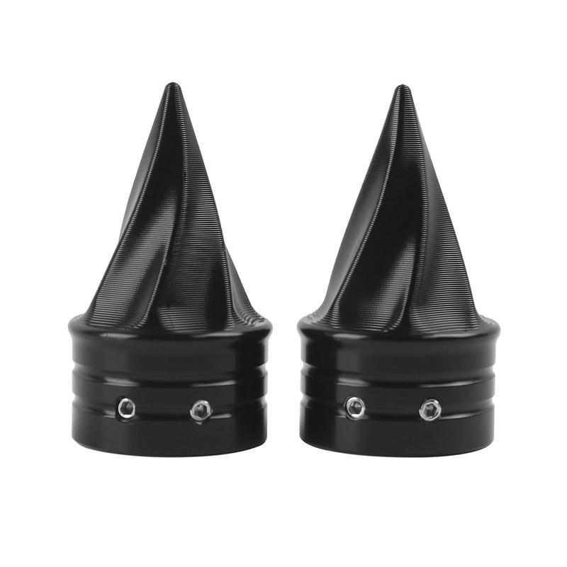 Motorcycle Front Axle Cap Nut Covers Twisted Caps For Harley Sportster Touring Road King FLHX Dyna Softail Fat Boy VRSC 08-2023
