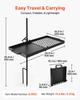 Heavy Duty Swivel Campfire Grill, 61cm Portable Camping Grill Grate & Griddle, Sturdy Steel BBQ Mesh, 360° Height Adjustable Over Fire Pit Equipment,