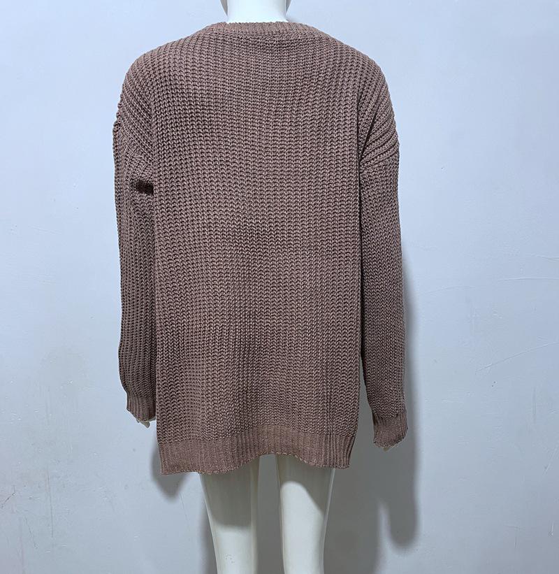 Autumn & Winter Women's Round Neck Pullover Sweater