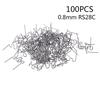 100pcs/Set Pre-cut 0.8mm Wave Flat Hot Staples For Plastic Stapler Repair Welder