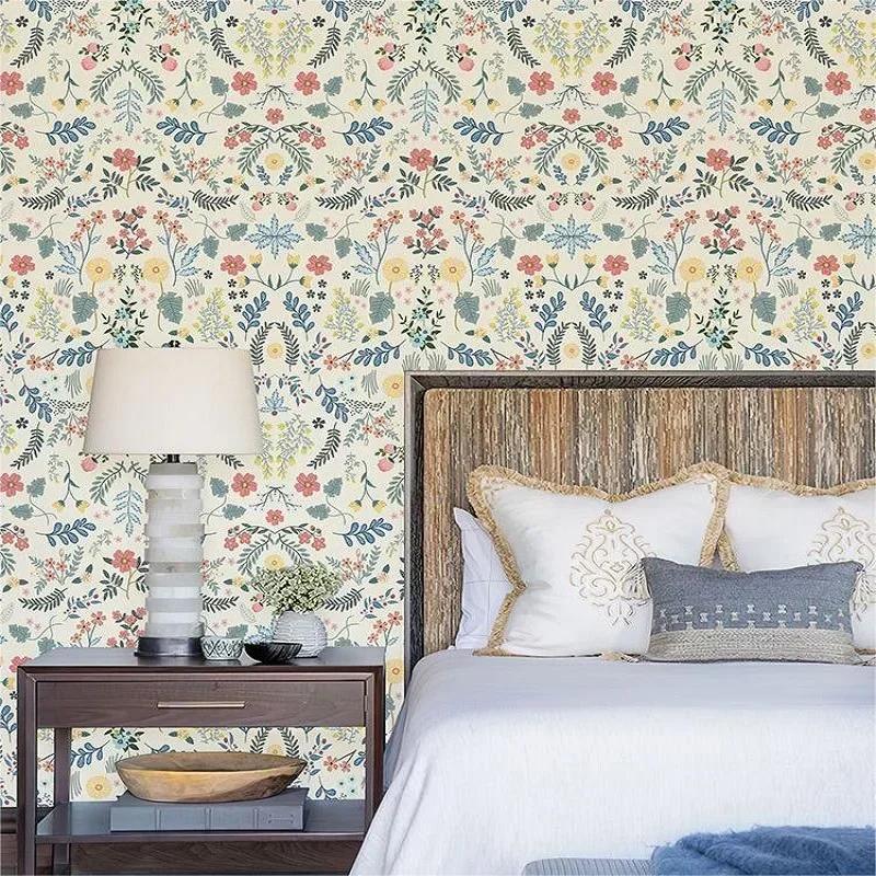 Modern Green Leaves Peel And Stick Wall Cover Natural Leaf Self Adhesive Wallcoverings Water-Repellent Removable Leaf Wall Decals Home