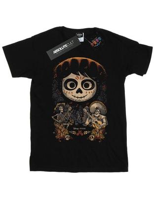 Baumwoll-T-Shirt mit Coco-Miguel-Gesichtsposter für Mädchen