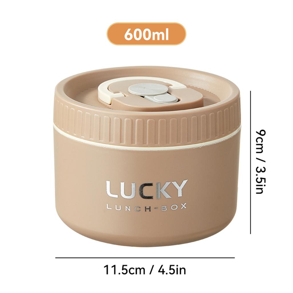 Portable Fruit Salad Lunch Container With Handle Leak Proof 304 Stainless Steel Thermal Lunch Box For Kid Student Microwave Safe