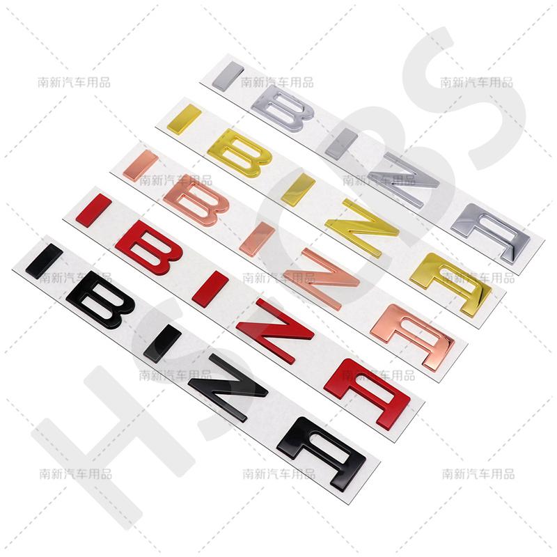 3D Metal Ibiza Emblem Car Rear Trunk Stickers Auto Body Decal Badge For Ibiza Letter Logo Decal Stickers Car Styling Accessories