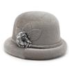 Lady Three Leaf Round Edge Basin Hat Korean Style Wool Ball Fisherman Hat Outside Sponge Circle Warm Styleable Cotton Hat