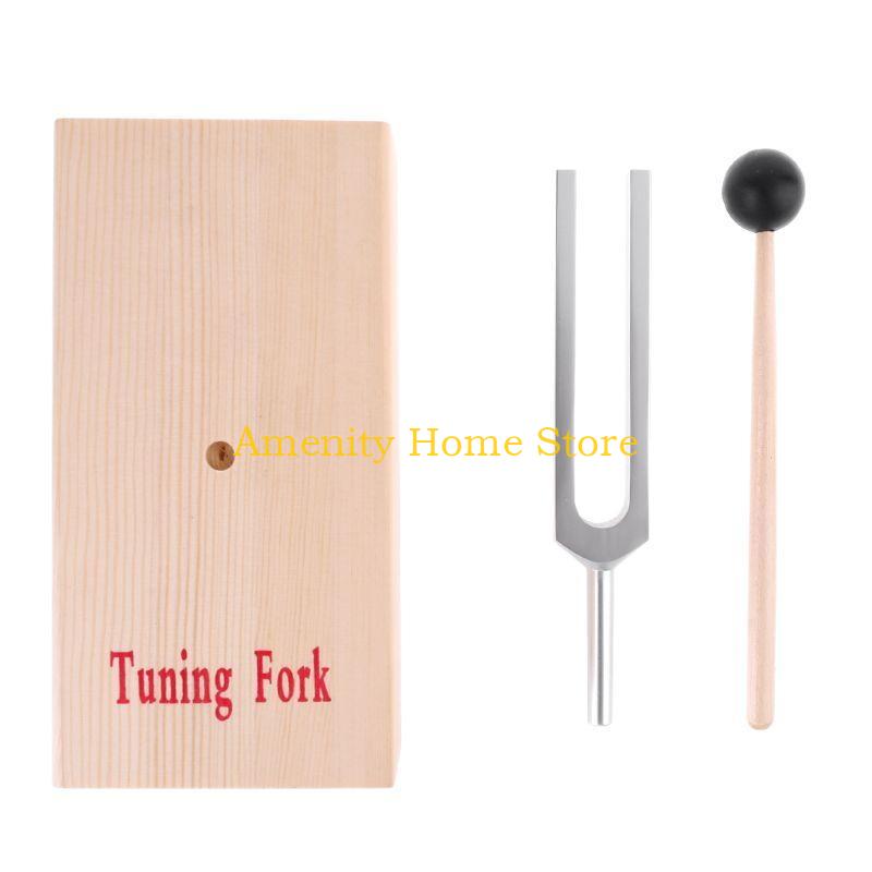 

F26C 440HZ Tuning Fork Virbration Experimental Instrument with Woodeb Base Durable-