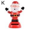 2022 Christmas Cute Car Ornament Solar Dancing Christmas Tree Snowman Santa Claus Elk Automatic Swing Car Interior Decoration