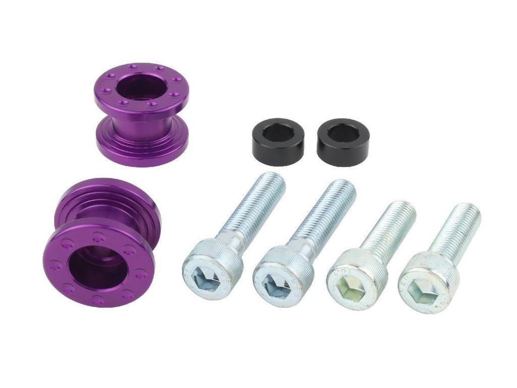 POSHFAITH Motorcycle Supplies Racing Stand Hook M102 Piece Set Purple 004010-05