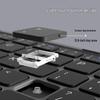 Ultra-Thin Bluetooth Keyboard: Silent, Portable, Compatible with Laptops, Tablets, and Phones