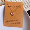 Cute Lovely Korean Style Gril Women Choker Necklace New Fashion Butterfly Pendant Necklace  Trendy Collar Zircon Wholesale