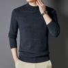 Yiliteng Men's 100% Wool Round Neck Pullover Sweater