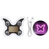Solar Powered Heart Butterfly Shape No Wiring Mood Lighting Car Triangle Window Neon Atmosphere Light for Interior Decoration